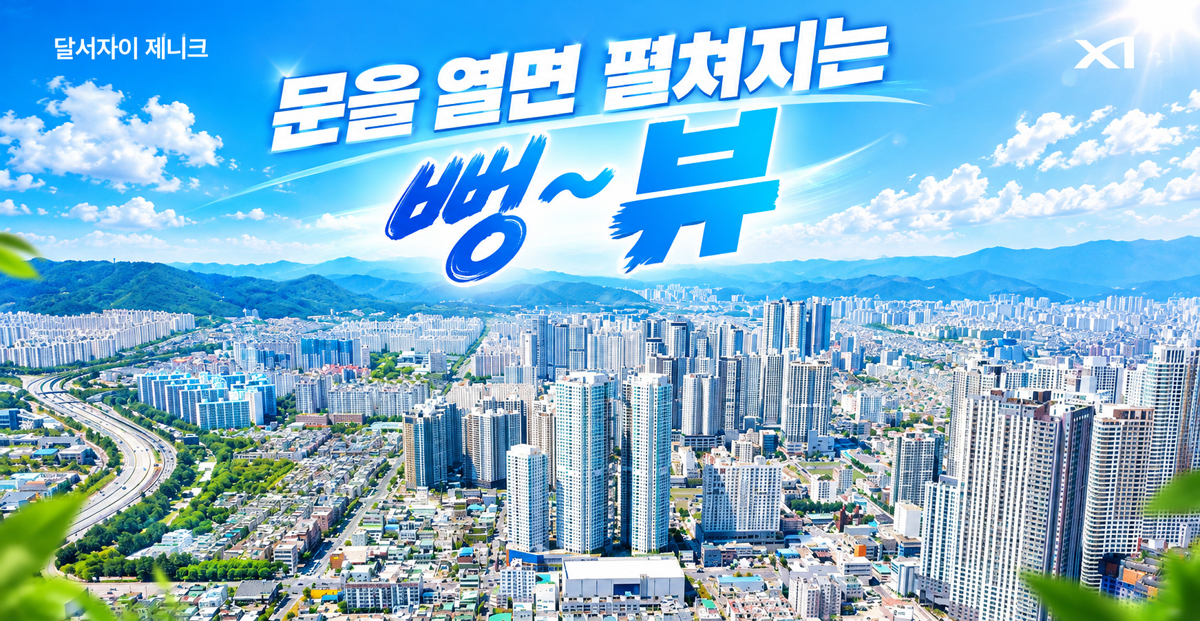 문을열면 펼쳐지는 뻥뷰~